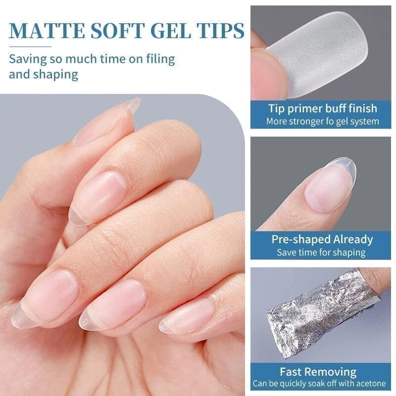 120pcs Medium Coffin Matte Soft Gel Tips False Nails 08 3 120pcs Medium Coffin Matte Soft Gel Tips False Nails 08 - Image 3