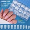 300pcs Matte Soft Gel Tips False Nails Full Cover Short