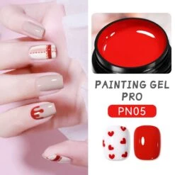 Red PRO Painting Nail Gel 5ml PN05 -Born Pretty Salon 57264SXC 5