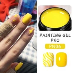 Yellow PRO Painting Nail Gel 5ml PN06 -Born Pretty Salon 57264SXC 6