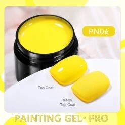 Yellow PRO Painting Nail Gel 5ml PN06 -Born Pretty Salon 57264 SXA 6
