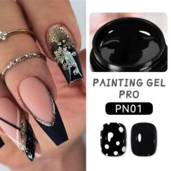 Black PRO Painting Nail Gel 5ml PN01 -Born Pretty Salon 57264 SXB 1