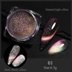 No Brand Silver Moon Cat Magnetic Nail Powder -Born Pretty Salon 57325 SXA 1