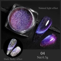 No Brand Silver Moon Cat Magnetic Nail Powder -Born Pretty Salon 57325 SXA 4