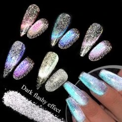 No Brand Silver Moon Cat Magnetic Nail Powder -Born Pretty Salon 57325 ZHU 5