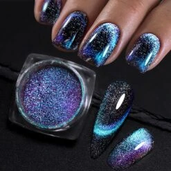 No Brand Silver Moon Cat Magnetic Nail Powder -Born Pretty Salon 57325 ZI 1