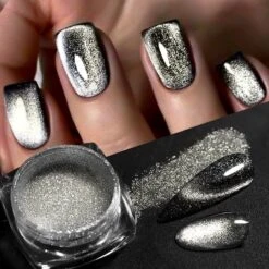 No Brand Silver Moon Cat Magnetic Nail Powder -Born Pretty Salon 57325 ZI 2