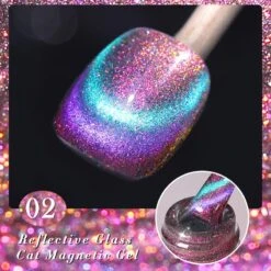 Reflective Glass Cat Magnetic Gel Polish 10ml -Born Pretty Salon 57332 2 SXA02