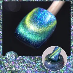Reflective Glass Cat Magnetic Gel Polish 10ml -Born Pretty Salon 57332 3 SXA03