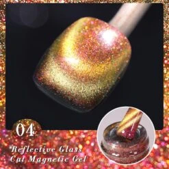 Reflective Glass Cat Magnetic Gel Polish 10ml -Born Pretty Salon 57332 4 SXA04