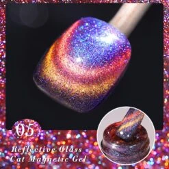 Reflective Glass Cat Magnetic Gel Polish 10ml -Born Pretty Salon 57332 5 SXA05