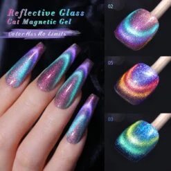 Reflective Glass Cat Magnetic Gel Polish 10ml -Born Pretty Salon 57332 Azi 1 be9e50f2 a32e 4eec 9d64 00f663244a6a 1