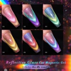 6 Colors Reflective Glass Cat Magnetic Gel Set 10ml With Stick -Born Pretty Salon 57332 Azi 3 4f0526b7 2543 4b00 b337 7e83efa26f64