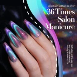 6 Colors Reflective Glass Cat Magnetic Gel Set 10ml With Stick -Born Pretty Salon 57332 Azi 5 10774355 0530 496d 8a35 be9ce807cad6