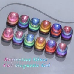 Reflective Glass Cat Magnetic Gel Polish 10ml -Born Pretty Salon 57332 Azi 7