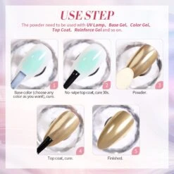 2 Boxes White Pink Pearl Nail Powder Set -Born Pretty Salon 57380 ZI 7