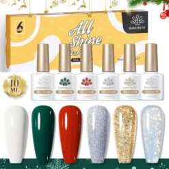 6 Colors Christmas Gel Polish Set 28 10ml -Born Pretty Salon 57415 1 Z 2 ec1a9d02 ec62 4e18 bcee 66945f650f35