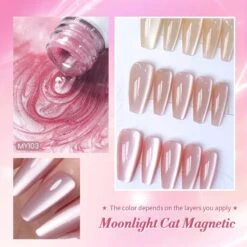 Moonlight Cat Magnetic Gel Polish MY104 Pure Love 10ml -Born Pretty Salon 57450 ZI C 3 2