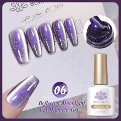 Reflective Moonlight Cat Magnetic Gel RM06 10ml -Born Pretty Salon 57983 6 ZI 1