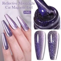6 Colors Reflective Moonlight Cat Magnetic Gel Polish Set 10ml -Born Pretty Salon 57983 6 ZI 4