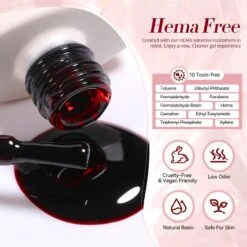 Hema-Free Red Jelly Gel #13 15ml -Born Pretty Salon 58223 13 ZI 5 ba65cd8a 294c 4705 a324 792fa79a7066