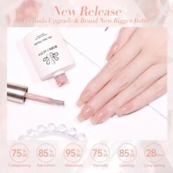 Nude Hema-Free Red Jelly Gel #05 15ml -Born Pretty Salon 58223 5 ZI 2