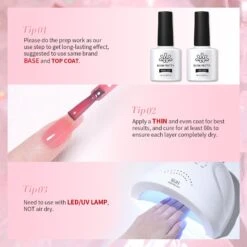 Pink Hema-Free Milky Jelly Gel Polish #06 15ml -Born Pretty Salon 58223 6 ZI 7
