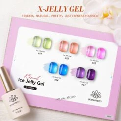 Orange Hema-Free Ice Jelly Gel Polish #04 15ml -Born Pretty Salon 58225 4 ZI 6