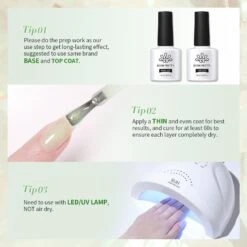 Green Hema-Free Glitter Jelly Gel Polish #01 15ml -Born Pretty Salon 58226 1 ZI 7