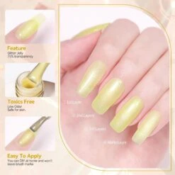 Yellow Hema-Free Glitter Jelly Gel #08 15ml -Born Pretty Salon 58226 8 ZI 4 61ffa5e4 0f48 4a15 bcb4 43343e9cdb10