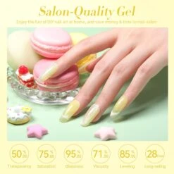 6 Colors Hey Candy Semi Jelly Gel Polish Set 7ml -Born Pretty Salon 58248 ZI 4