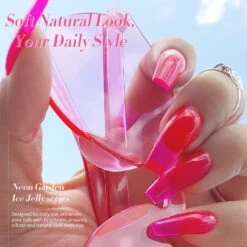 6 Colors Ice Jelly Gel Polish Set Neon Garden 7ml -Born Pretty Salon 58249s
