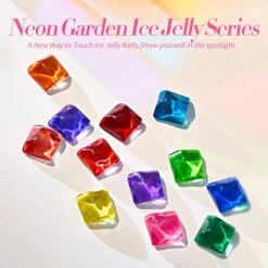 6 Colors Ice Jelly Gel Polish Set Neon Garden 7ml -Born Pretty Salon 58249x