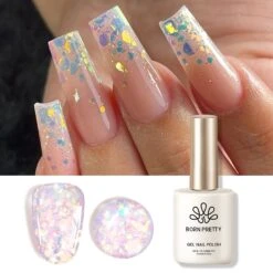 AB Color Glitter Sequins Gel Polish 15ml -Born Pretty Salon 58271 ZHU 1