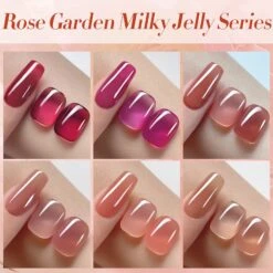 6 Colors Rose Garden Milky Jelly Gel Polish Set 7ml -Born Pretty Salon 58276 Z1 1