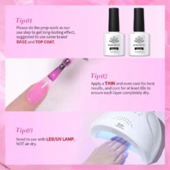6 Colors Pink Muse Milky Jelly Gel Polish Set 7ml -Born Pretty Salon 58278e