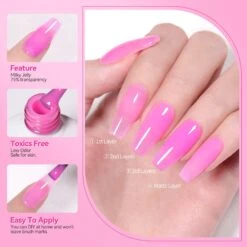 6 Colors Pink Muse Milky Jelly Gel Polish Set 7ml -Born Pretty Salon 58278q
