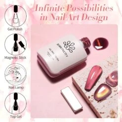 Red Glass Cat Magnetic Gel Polish 15ml -Born Pretty Salon 58314 Z5