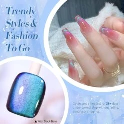 Blue Glass Cat Magnetic Gel 15ml -Born Pretty Salon 58315 ZI 3