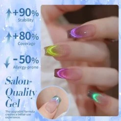 Blue Glass Cat Magnetic Gel 15ml -Born Pretty Salon 58315 ZI 4