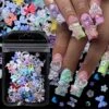 No Brand 100pcs Nail Decoration Pearl Charms Random Mixed