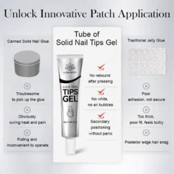 Solid Nail Tips Gel 30ml -Born Pretty Salon 58352 ZI 0607 1