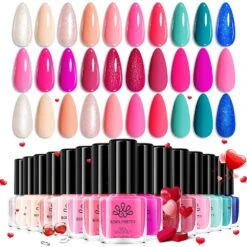 15 Colors Nail Polish Set Valentine's Day Collection 6ml -Born Pretty Salon 58376 ZHU QRJ 1