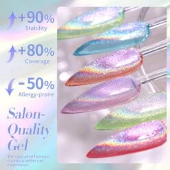 Iridescent Colorful Cat Magnetic Gel 15ml -Born Pretty Salon 58458b