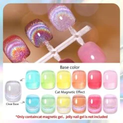 Iridescent Colorful Cat Magnetic Gel 15ml -Born Pretty Salon 58458z