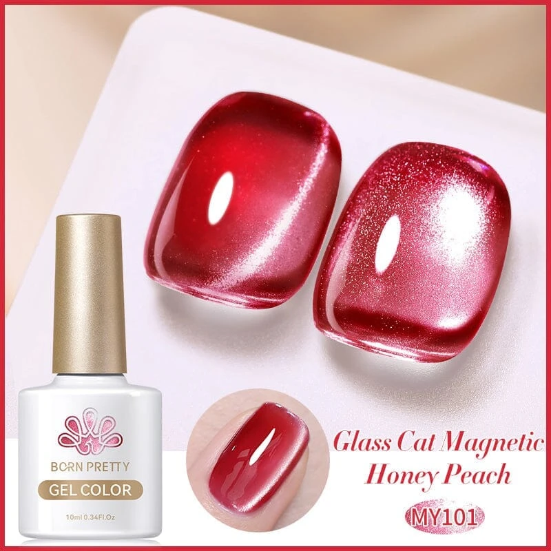 Water Light Cat Magnetic Gel Polish MY101 Honey Peach 10ml 1 Water Light Cat Magnetic Gel Polish MY101 Honey Peach 10ml