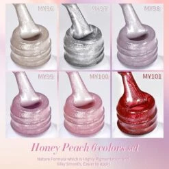 Water Light Cat Magnetic Gel Polish MY99 Honey Peach 10ml -Born Pretty Salon 58465 ZI B 4