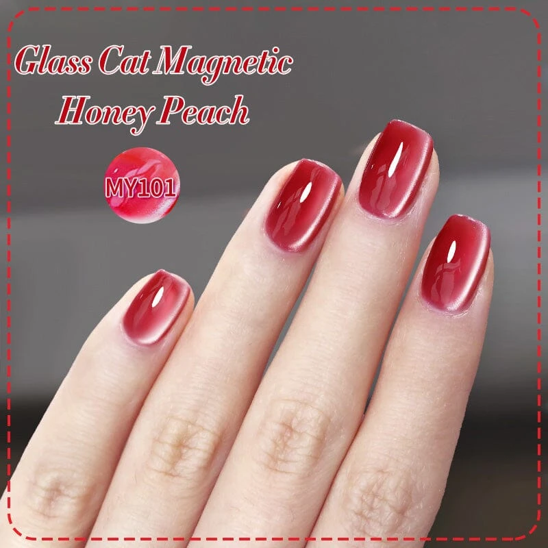 Water Light Cat Magnetic Gel Polish MY101 Honey Peach 10ml 2 Water Light Cat Magnetic Gel Polish MY101 Honey Peach 10ml - Image 2