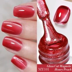 Water Light Cat Magnetic Gel Polish MY101 Honey Peach 10ml 10 Water Light Cat Magnetic Gel Polish MY101 Honey Peach 10ml -Born Pretty Salon 58465 ZI C 3