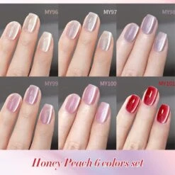 Water Light Cat Magnetic Gel Polish MY101 Honey Peach 10ml 11 Water Light Cat Magnetic Gel Polish MY101 Honey Peach 10ml -Born Pretty Salon 58465 ZI C 4